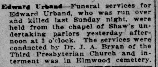 Edward Urband obituary